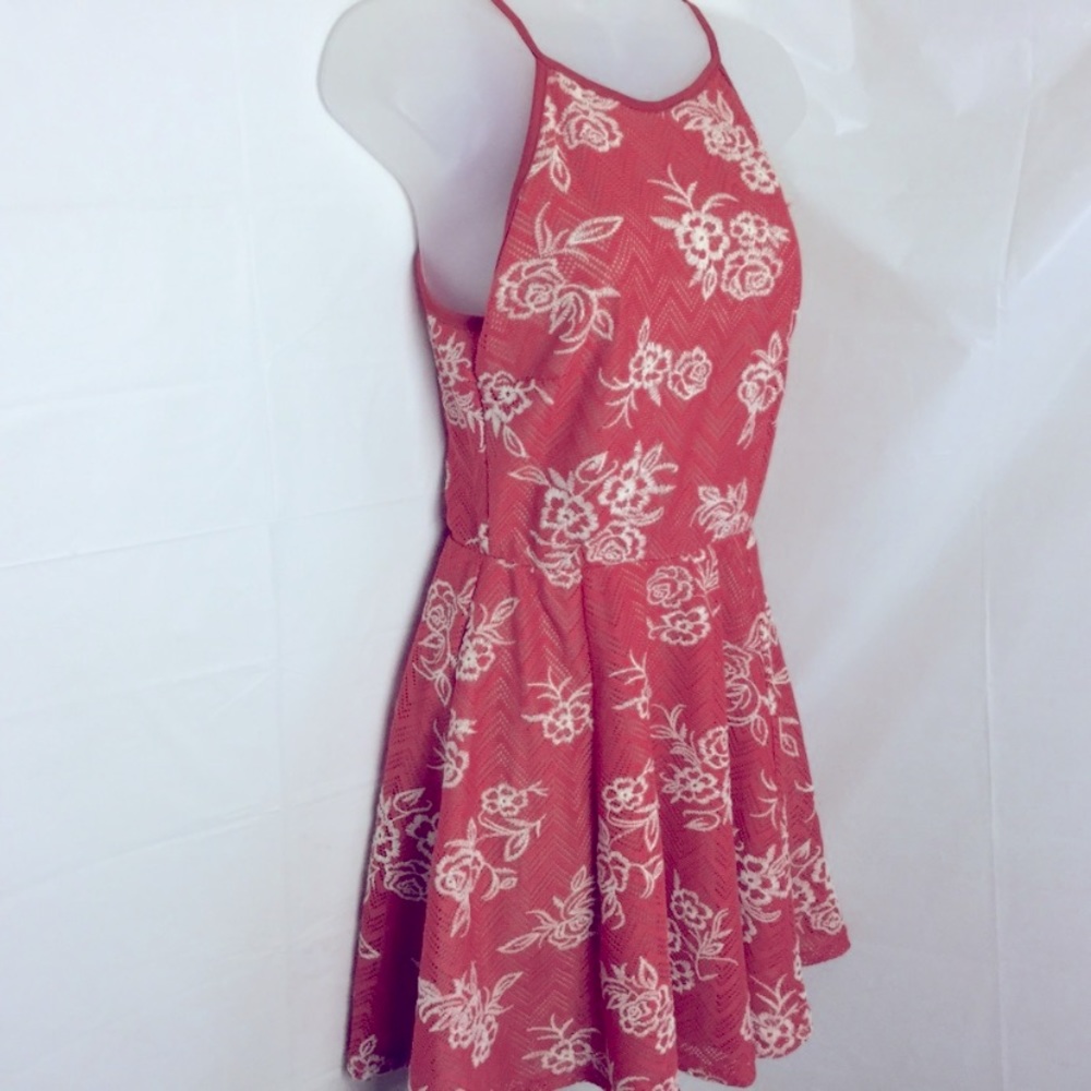 Honey and Rosie Festival Boho Sleeveless Mini Red Pattern Tank Dress ✌🏽